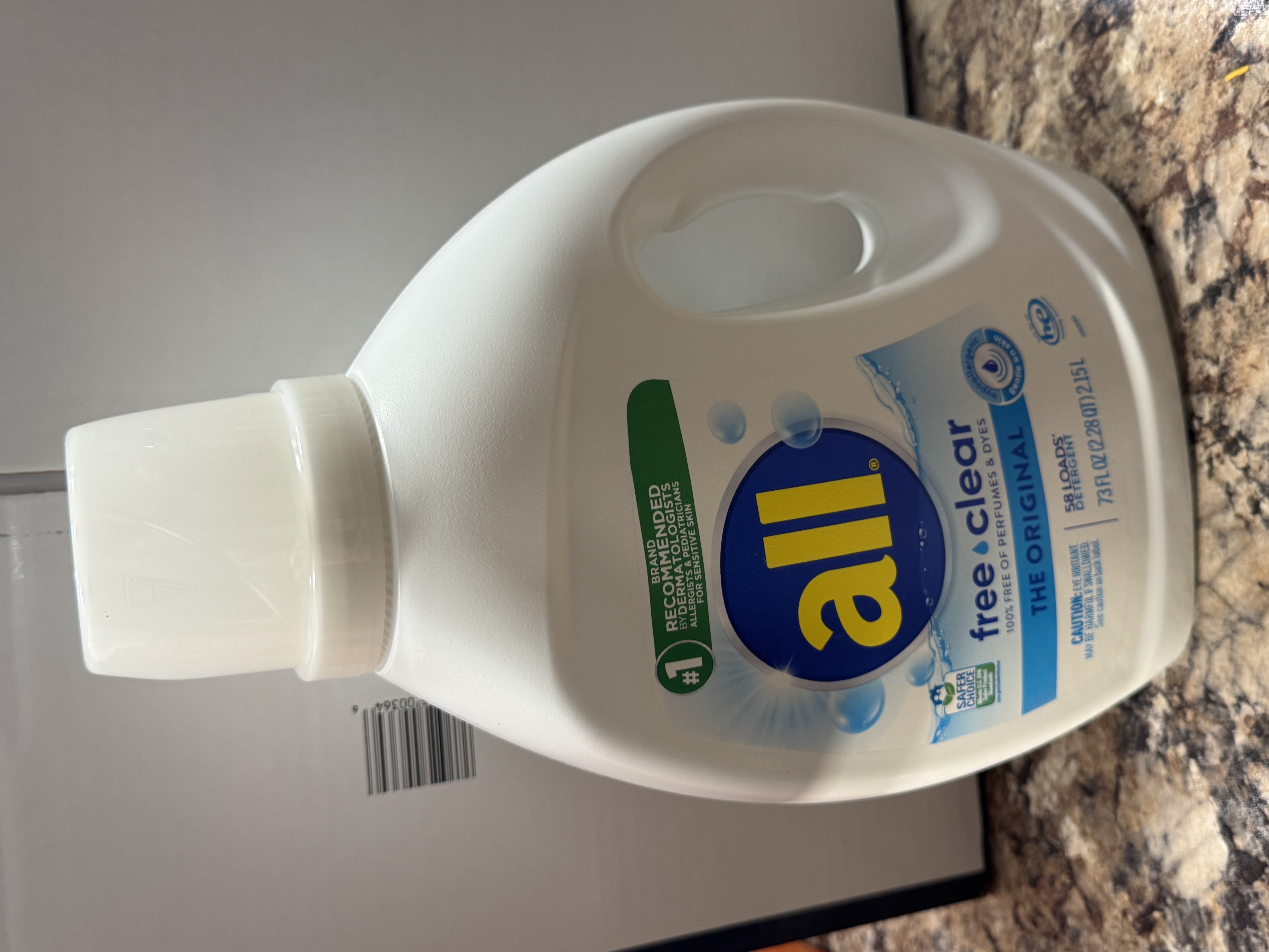 all Free Clear Original Liquid Laundry Detergent, 73 fl oz